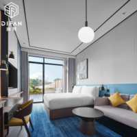 Ensemble complet de meubles de chambre sur mesure de luxe 5 étoiles pour projets de bâtiments commerciaux publics