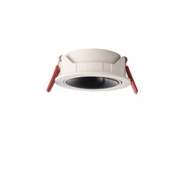 Plafonnier led blanc/noir 7w/10w/12W, angle de faisceau réglable, anti-éblouissement, ultra mince