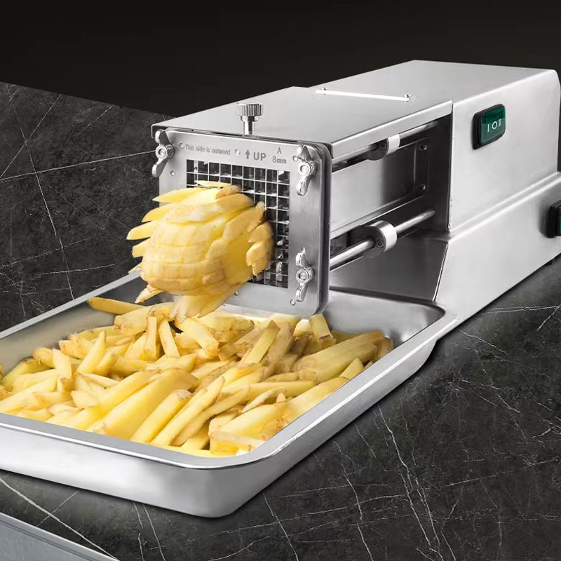 Gadget da cucina per uso domestico commerciale 304 multifunzione in acciaio inossidabile elettrico Auto verdura frutta taglierina patatine affettatrice