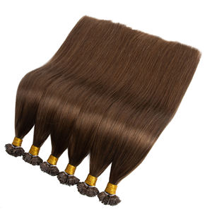 Extensions per capelli in cheratina 12A con punta piatta e terminale a <span class=keywords><strong>U</strong></span>, pre-bonded, cuticole allineate, Remy, doppia trama, all'ingrosso per saloni - Product Image 1