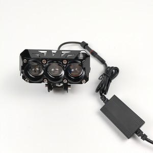 Feux de travail pour moto à trois yeux, lentille bicolore LED 35-45W, faisceau longue et courte portée - Product Image 4