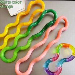 ของเล่นบิดเปลี่ยนสีตามอุณหภูมิ, ของเล่นคลายเครียดเปลี่ยนสีตามความร้อน, ของขวัญสุดเพอร์เฟกต์สำหรับเด็กผู้หญิง ขายส่ง - Product Image 1