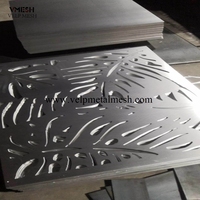 Pantallas decorativas de aluminio para interiores y exteriores, paneles de corte láser para exteriores