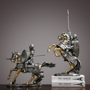 Decoración Nórdica de Lujo con Figura de Caballero a Caballo, Estilo Chino Creativo, para Cumpleaños, Inauguración de Casa, Sala de Estar u Oficina - Product Image 2