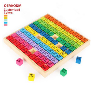 Hot Children's Educational Wooden Toys Multiplication Table for Early Mathematics Arithmetic Learning Primary School Students - Product Image 1