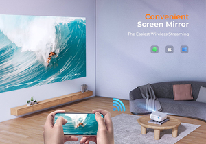 <strong>VANKYO</strong> Leisure 430W Portable Mini Wi-Fi <strong>Projector</strong> Full HD 1080P Supported Mobile Phone <strong>Projector</strong> with Hifi Built-in Speaker - Product Image 5