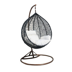 Fauteuil œuf moderne en métal avec balançoire suspendue pour une utilisation intérieure et extérieure, salon et mobilier <span class=keywords><strong>de</strong></span> <span class=keywords><strong>bureau</strong></span> à domicile - Product Image 2