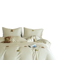 Nouvelle Collection Printemps/Été 2026 – Parure de lit en fibre de Lyocell, tissage satiné doux, broderie florale, style drap – Vente directe usine