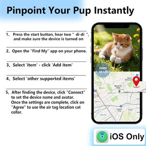 Collier intelligent de suivi GPS pour chat, rouge, étanche, avec Bluetooth et clochette pour chats et chatons - Product Image 6