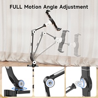 YF208BV3 4.7 "-11" 3kg support de tablette de téléphone portable à mouvement complet bras en alliage d'aluminium support de tablette de téléphone portable