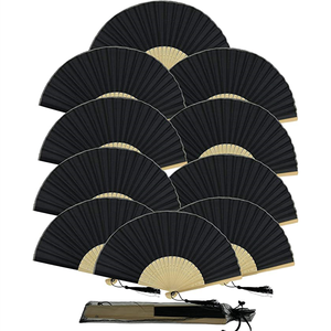 Éventail pliant en bambou, simple face, en <span class=keywords><strong>papier</strong></span> et <span class=keywords><strong>tissu</strong></span> <span class=keywords><strong>japonais</strong></span>, pour publicité, promotion ou <span class=keywords><strong>cadeau</strong></span>. - Product Image 1