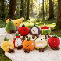 Fruit en groente knuffel, gesimuleerde broccoli kool knoflook knuffelpop, handformaat kraanmachine cadeau, direct verzendklaar op voorraad