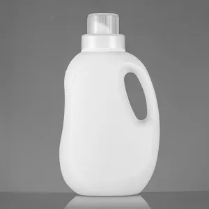반투명 흰색 액체 세제 PE 1.2L 플라스틱 세탁 병