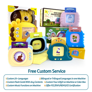 Reproductor de música educativo para niños, máquina de juguete para aprender inglés, <span class=keywords><strong>lector</strong></span> de tarjetas Flash parlante - Product Image 6