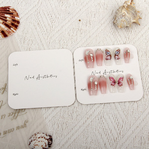Cartes <span class=keywords><strong>de</strong></span> présentation en carton pour Nail Art, marque BOHE, style simple, estampées à chaud, emballage <span class=keywords><strong>de</strong></span> <span class=keywords><strong>base</strong></span>, accessoires <span class=keywords><strong>de</strong></span> présentation photo - Product Image 4