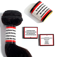 Promotion : Étiquettes autocollantes personnalisées avec logo imprimé pour emballage de perruques, extensions capillaires et livraison de mèches.