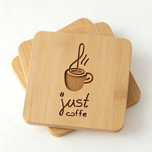 Custom Cork <b>Coasters</b> - round Square Heat-Resistant Reusable <b>Drink</b> Mats for Kitchen Restaurants Minimalist - Product Image 4