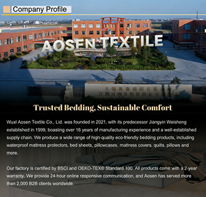 Protège-matelas AOSEN en fibre de bambou rafraîchissante, imperméable, hypoallergénique, avec poches profondes, certifié OEKO-TEX, fabriqué en usine - Product Image 6