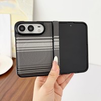 Coque de téléphone en cuir PU de haute qualité imprimable pour iPhone Duo, style Ins, logo personnalisé, antichoc, pour iPhone 18 Duo