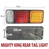 Feu arrière 140-2 24V pour véhicule d'ingénierie, feu de signalisation de semi-remorque, feu stop, adapté à divers camions de grande taille