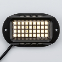 Lumière LED 12V blanche à 112 capsules, accessoires décoratifs pour voiture, boîtier en alliage d'aluminium, éclairage de roche pour véhicules tout-terrain UTV