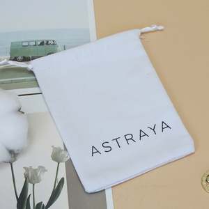 Bolsa de Algodón Ecológica y Reciclable Personalizada con Cordón, Multicolor, para Almacenamiento, con Logotipo Impreso - Product Image 5