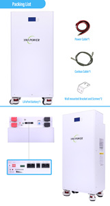 ตู้เก็บพลังงานลิเธียมไอรอนฟอสเฟตแบบติดผนัง 48V 51.2V 200Ah 5Kwh 10Kwh สำหรับสำรองพลังงานแสงอาทิตย์ในบ้าน - Product Image 6