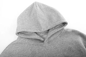 Alta calidad suelta con capucha para hombre ropa de calle de peso pesado letra Puff Logo personalizado francés Terry 400 500 GSM sudaderas con capucha de gran tamaño - Product Image 4