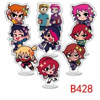 H6CM 9pcs=1set Mini Figurine Standee Akrilik Dua Sisi Anime Jepang Dekorasi Rumah Siap Kirim