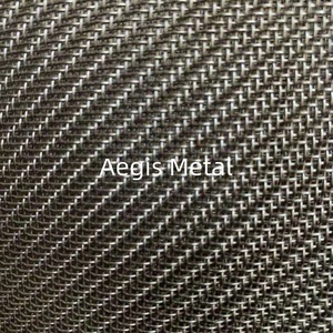 Maille filtrante tissée en alliage FeCrAl 0Cr23Al5, 10 mailles <span class=keywords><strong>x</strong></span> 0,51 mm, tissage sergé - Product Image 1