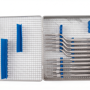 Ensemble d'osteotomes dentaires Dentovos, manuel, en acier inoxydable, instruments de préparation osseuse pour implants dentaires, procédures de chirurgie orale - Product Image 2