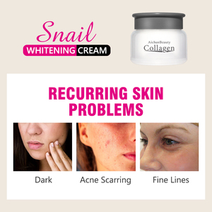 <span class=keywords><strong>Crema</strong></span> Viso al Collagene e Bava di Lumaca, Riduce Rughe e Cicatrici da Acne, Illuminante e Idratante per la Cura del Viso - Product Image 3