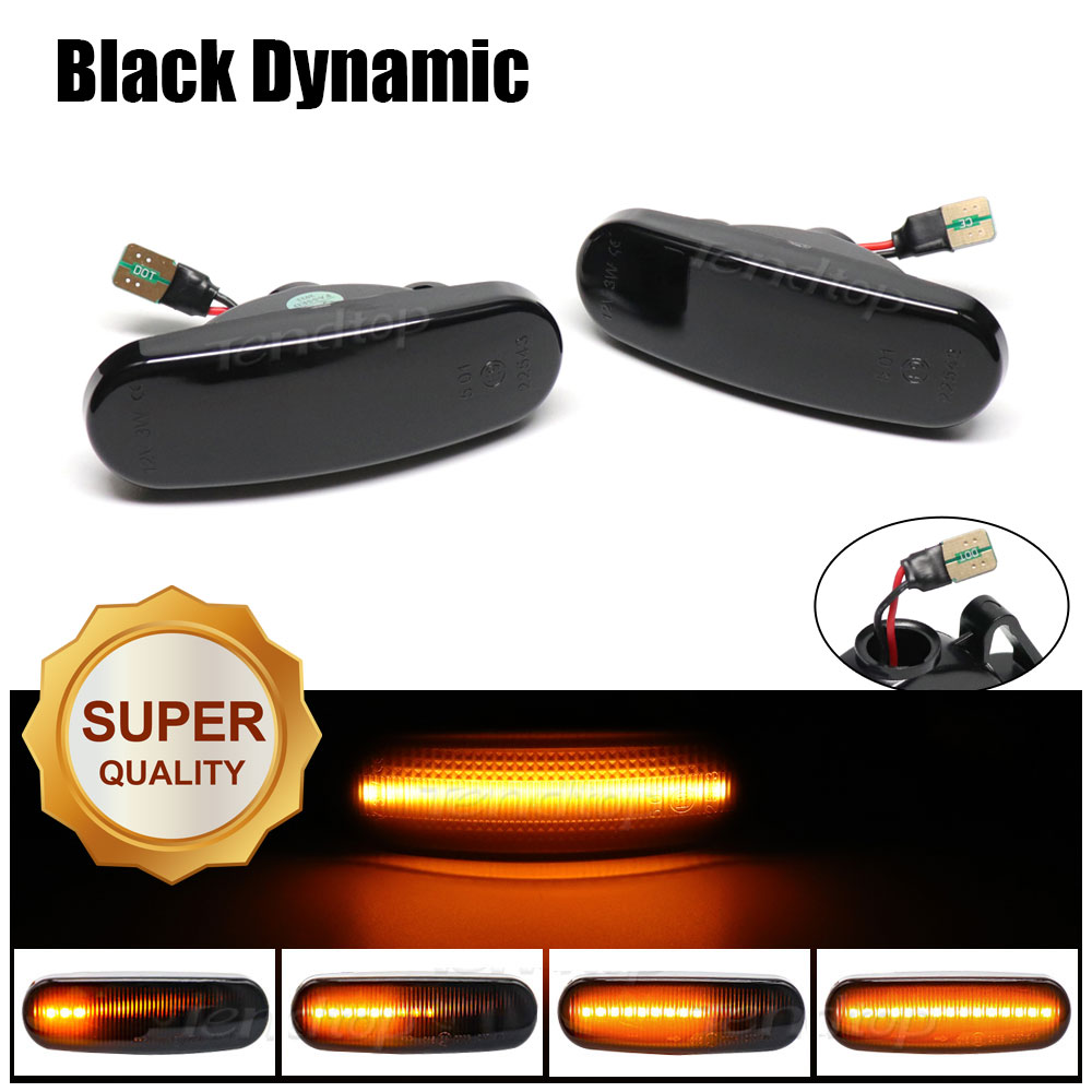 Lente de humo luces ámbar-Super calidad