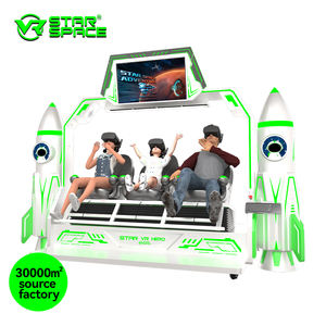 เครื่องจำลองเกมอาร์เคด 9D <span class=keywords><strong>VR</strong></span> 3 ที่นั่ง เครื่องเล่นเกมโรงภาพยนตร์ <span class=keywords><strong>4D</strong></span> ที่น่าสนใจ สำหรับใช้งานในร่มและกลางแจ้ง วัสดุโลหะ - Product Image 5