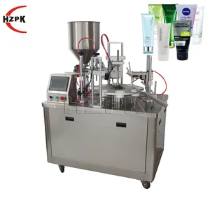 Máquina plástica semiautomática do enchimento e da selagem do ultrassom do tubo HZPK para necessidades diárias dos cosméticos