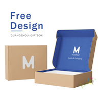 Boîte en carton ondulé écologique et recyclable avec logo personnalisé et design sur mesure pour l'emballage de cadeaux et d'artisanat