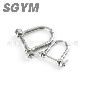 Manille Scym D en acier inoxydable 304 316 avec goupille de sécurité, quincaillerie de levage métrique pour grue - Product Image 2