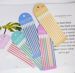 Colorful Multi-Color Transparent PET Paste Note Paper Student Office Promotional <b>Bookmark</b> Must-Have School Season Record Memo - Product Image 3