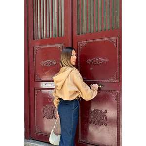 Chaqueta Bomber Corta de Visón con Cremallera para Mujer, Cortavientos, de Poliéster Tejido Acolchado, Color Visa, Venta al por Mayor - Product Image 1