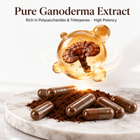 Capsules d'huile de spores de champignon Reishi de haute qualité, extraction supercritique au CO2, poudre de Ganoderma Lucidum, formule personnalisée, alimentaire