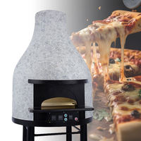 Four à pizza électrique de style italien à Naples Four à dôme électrique avec support de base pour la cuisson commerciale et le support de four à pizza électrique de Naples