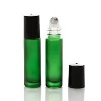 Fabricant de verre Beau bleu ambré clair Fun Roller-ball Bouteilles