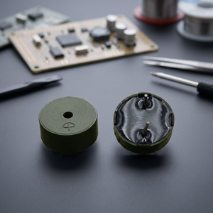 14mm Black <b>Plastic</b> Pin Mounting Piezo Buzzer Alarm - Product Image 3