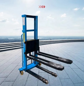 Carretilla elevadora eléctrica Elevación automática Manejo hidráulico Elevación Apilamiento 1-3 toneladas Pequeño apilador semieléctrico Elevador de altura - Product Image 1