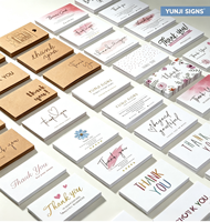 Cartes de vœux YUNJI en gros, Noël et anniversaire, impression numérique, estampage à chaud, carton couché, cadeau personnalisé, remerciement