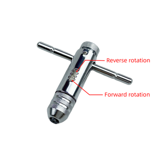 Bán Buôn Có Thể Điều Chỉnh M3-M8 Ratchet Tay Tap Cờ Lê Chủ Đề Khai Thác Phụ Kiện Với Về phía trước Xếp Của Nhãn Hiệu Khai Thác Bộ Công Cụ - Product Image 2