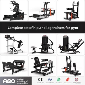 Máquina de gimnasio para ejercicios de puente de cadera, sentadillas, empuje de cadera y abducción de muslos internos/externos, con torre de acero. - Product Image 1