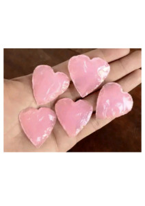 Opalite rose de haute qualité, artisanat, cristaux en forme de cœur pour la fabrication de bijoux, cadeau, décoration intérieure, excellent prix - Product Image 2