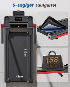 EU Foldable Incline 6% Big Capacity <b>Running</b> Surface 112*42 Quiet Home Office Use Without Heart Rate Monitor - Product Image 4
