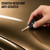 Film de protection de peinture (PPF) en TPU couleur or champagne foncé 1,52*15m 7,5 mil, film vinyle décoratif pour voiture, film de protection de peinture (PPF) brillant bronze ambre cuivre